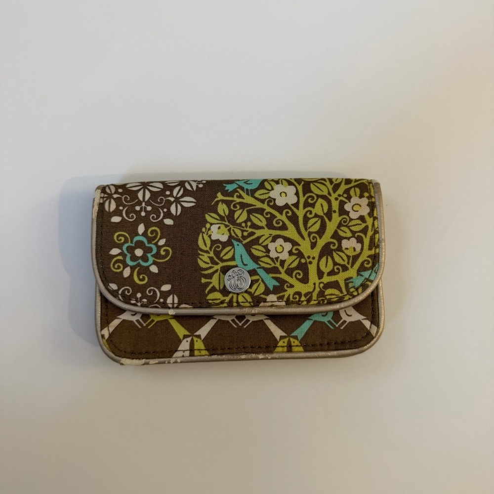 Vera Bradley Vintage Floral Brown Wallet